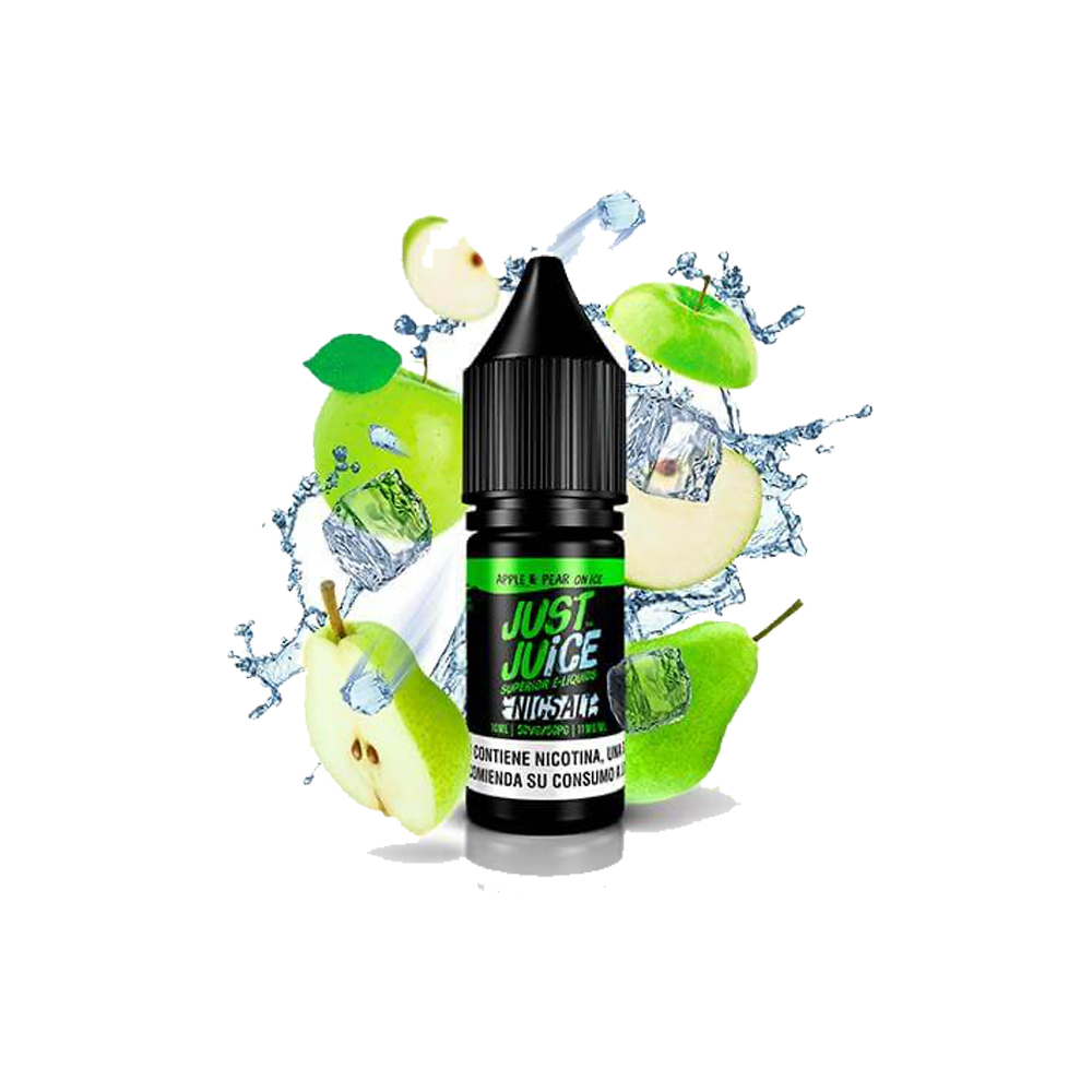Just Juice Nic Salts Apple & Pear On Ice 10ml | Manzana Pera