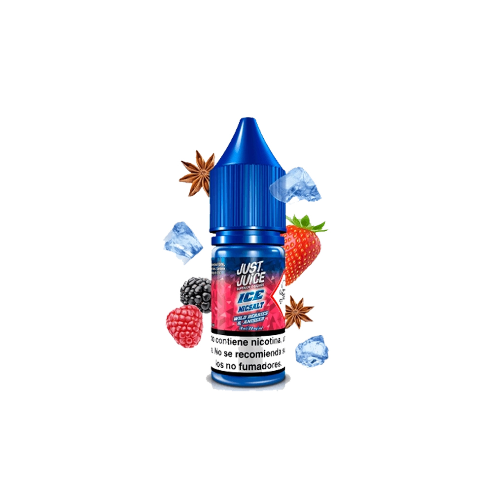 Just Juice Nic Salts Wild Berries & Aniseed 10ml | Frutos del Bosque Anís