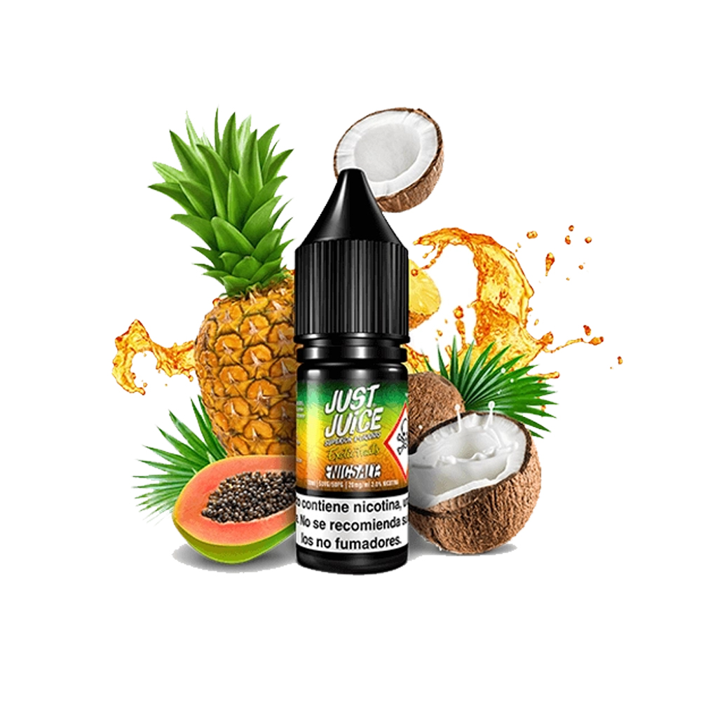 Just Juice Nic Salts Exotic Fruits Pineapple Papaya & Coconut 10ml | Papaya Piña Coco
