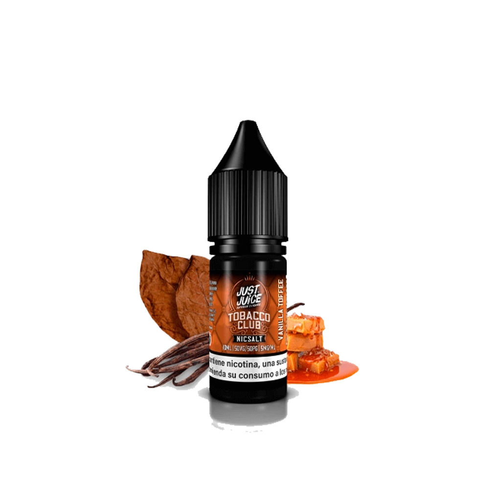 Just Juice Nic Salts Tobacco Club Vainilla Toffee 10ml | Tabaco Vainilla Toffee