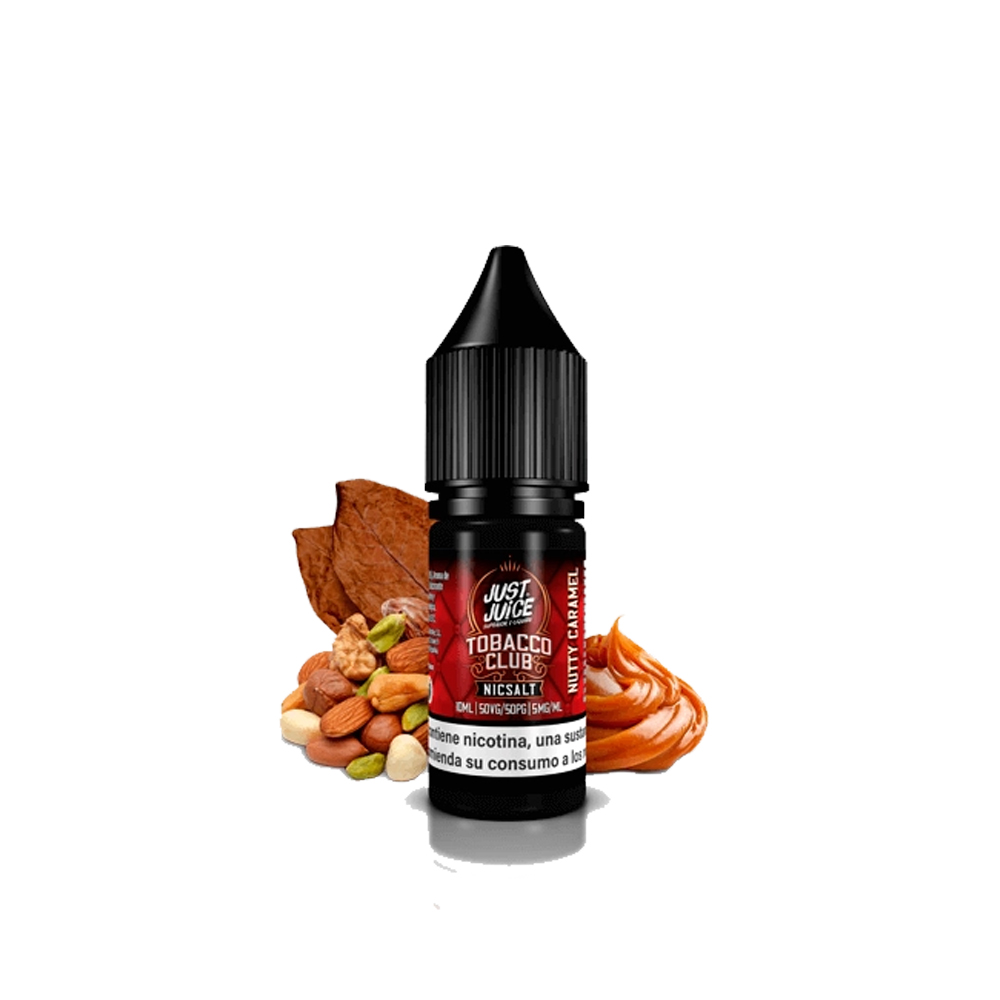 Just Juice Nic Salts Tobacco Club Nutty Caramel 10ml | Tabaco Caramelo