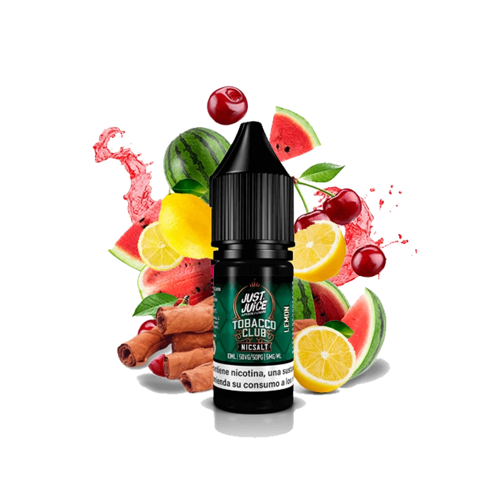 Just Juice Nic Salts Tobacco Club Lemon 10ml | Tabaco Limón