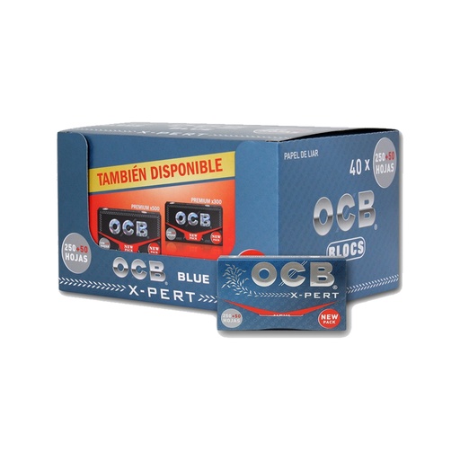 [PAP-OCB-BLU-REG-300] Ocb Blue Regular Bloc 300 (40)