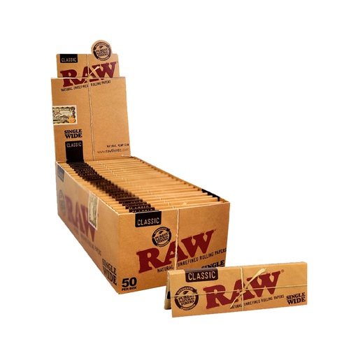 [PAP-RAW-CLA-REG-50] Raw Classic Single Wide (50)