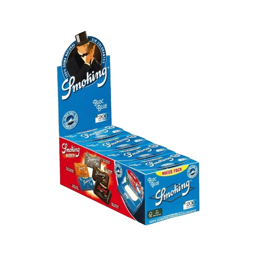 [PAP-SMO-BLU-N8-200] Smoking Blue Bloc (20)